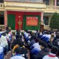 Công an xã phối hợp tuyên truyền tại Trường Trung học cơ sở Bắc Lương