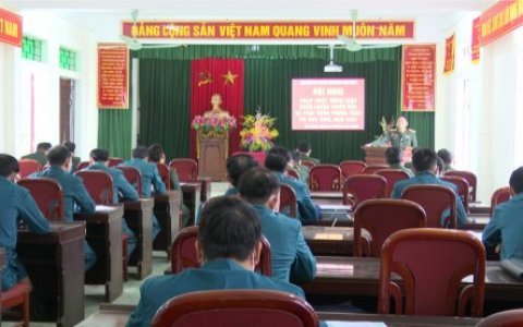 BAN CHỈ HUY QUÂN SỰ HUYỆN THỌ XUÂN TỔ CHỨC LỄ RA QUÂN HUẤN LUYỆN NĂM 2022