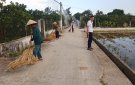 BCH hội Nông Dân xã phối hợp thôn Mỹ thượng 3 tổ chức vê Sinh môi trường kênh mương nội đồngg.